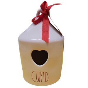 Rae Dunn “CUPID” Ceramic Birdhouse